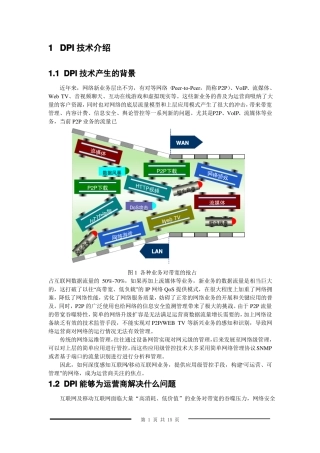 DPI深度包检测技术要点