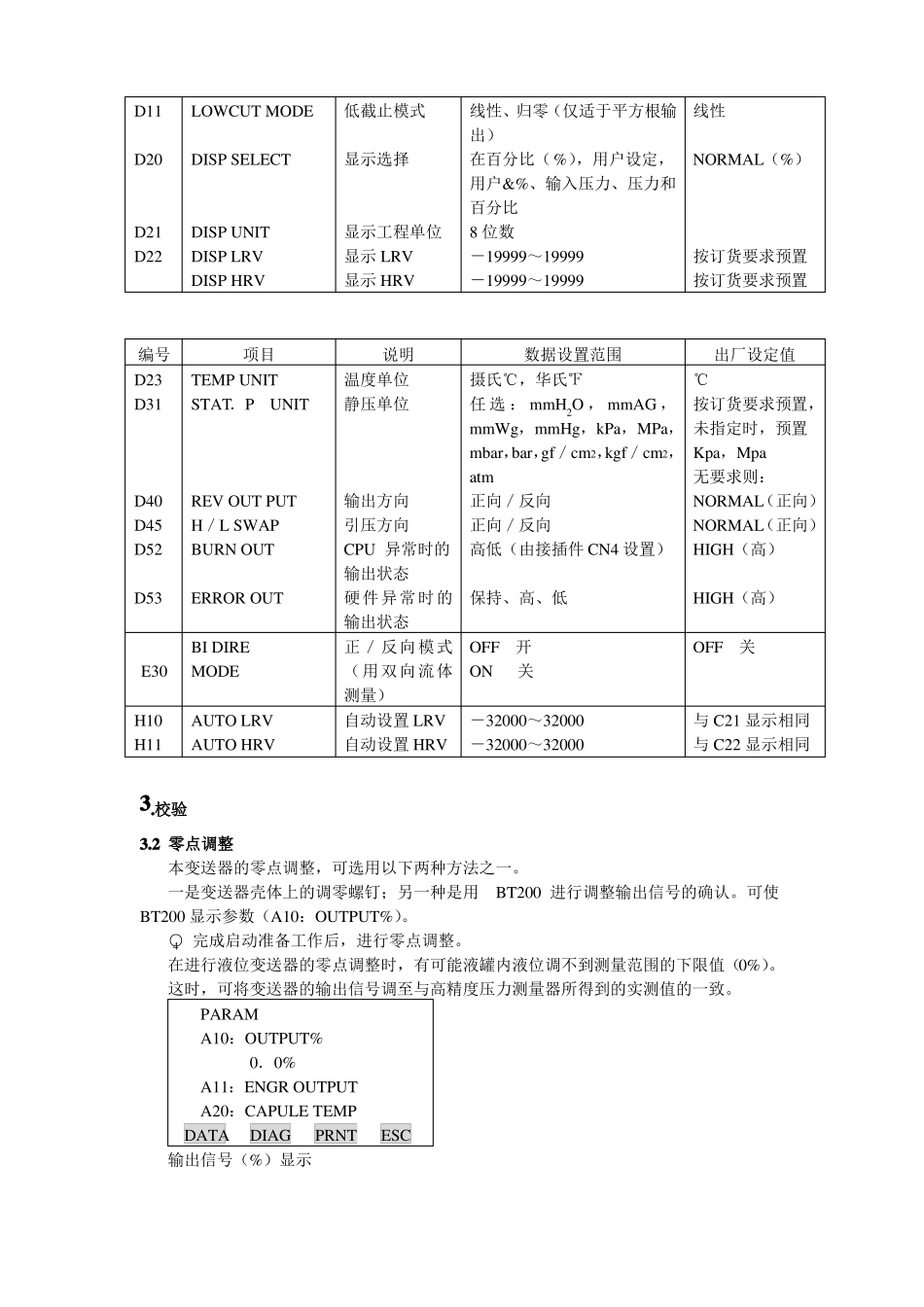 EJA-变送器、罗斯蒙变送器、FCX-变送器组态、校验、故障判断_第3页