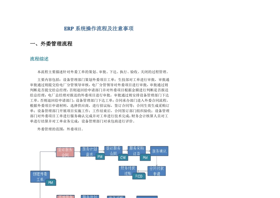 ERP系统操作流程及注意事项_第1页