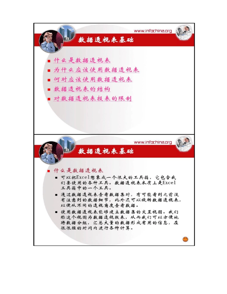 Excel数据透视表培训PPT_第2页