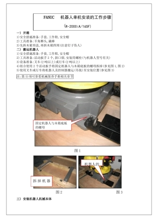 fanuc机器人单机安装工作步骤附图