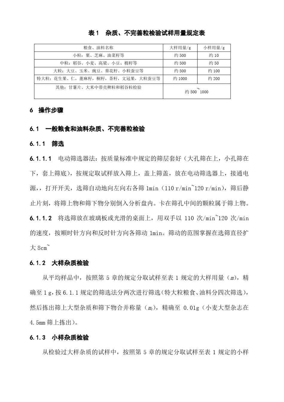 GBT粮油检验粮食油料的杂质不完善粒检验_第3页