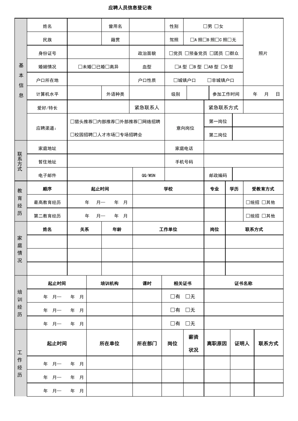 HR全套表格非常实用_第3页
