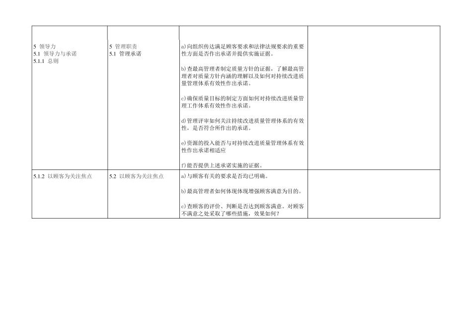ISO90012015版与2008版条款对照表_第3页