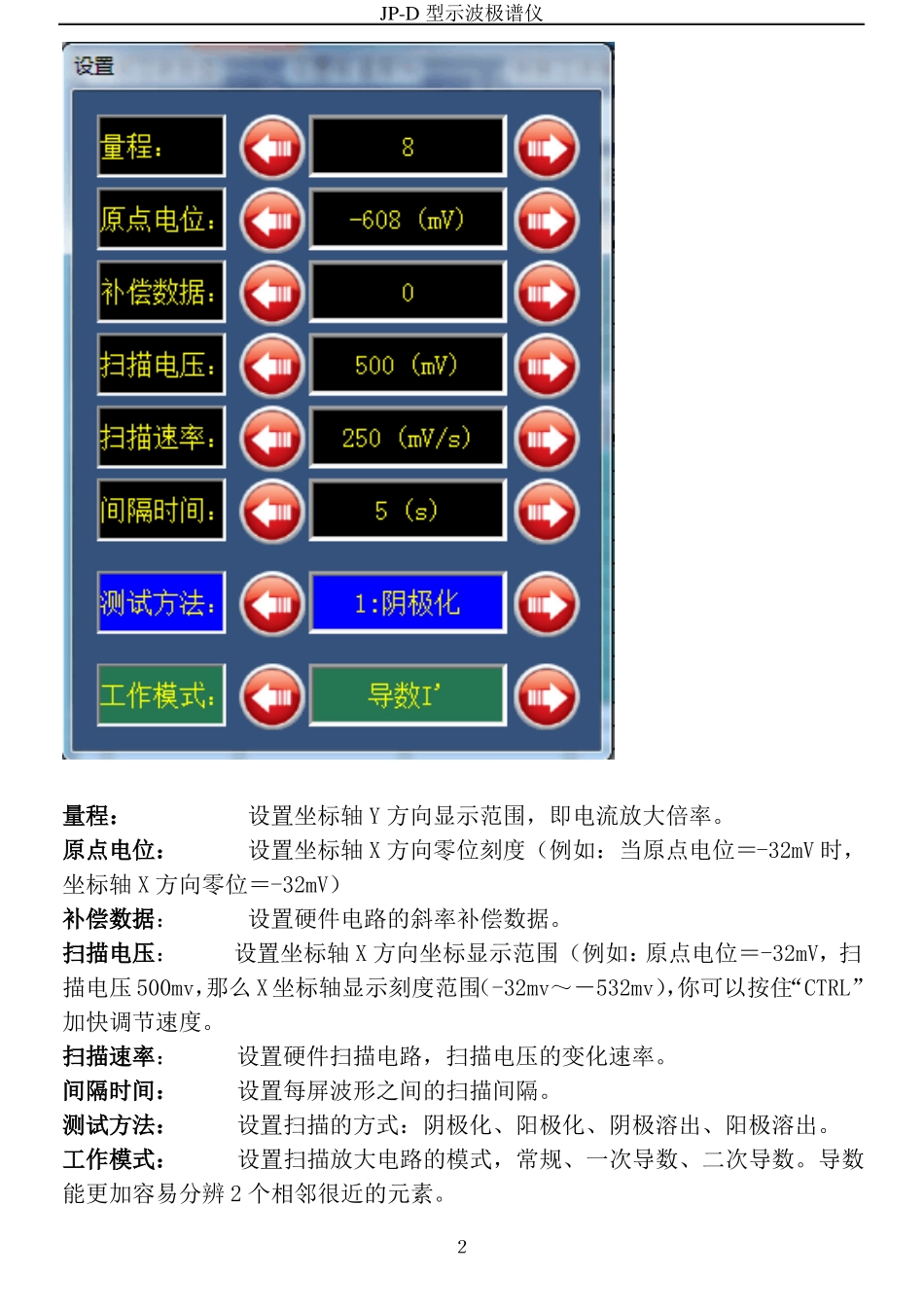 JP-2D示波极谱仪软件说明书2017版_第3页