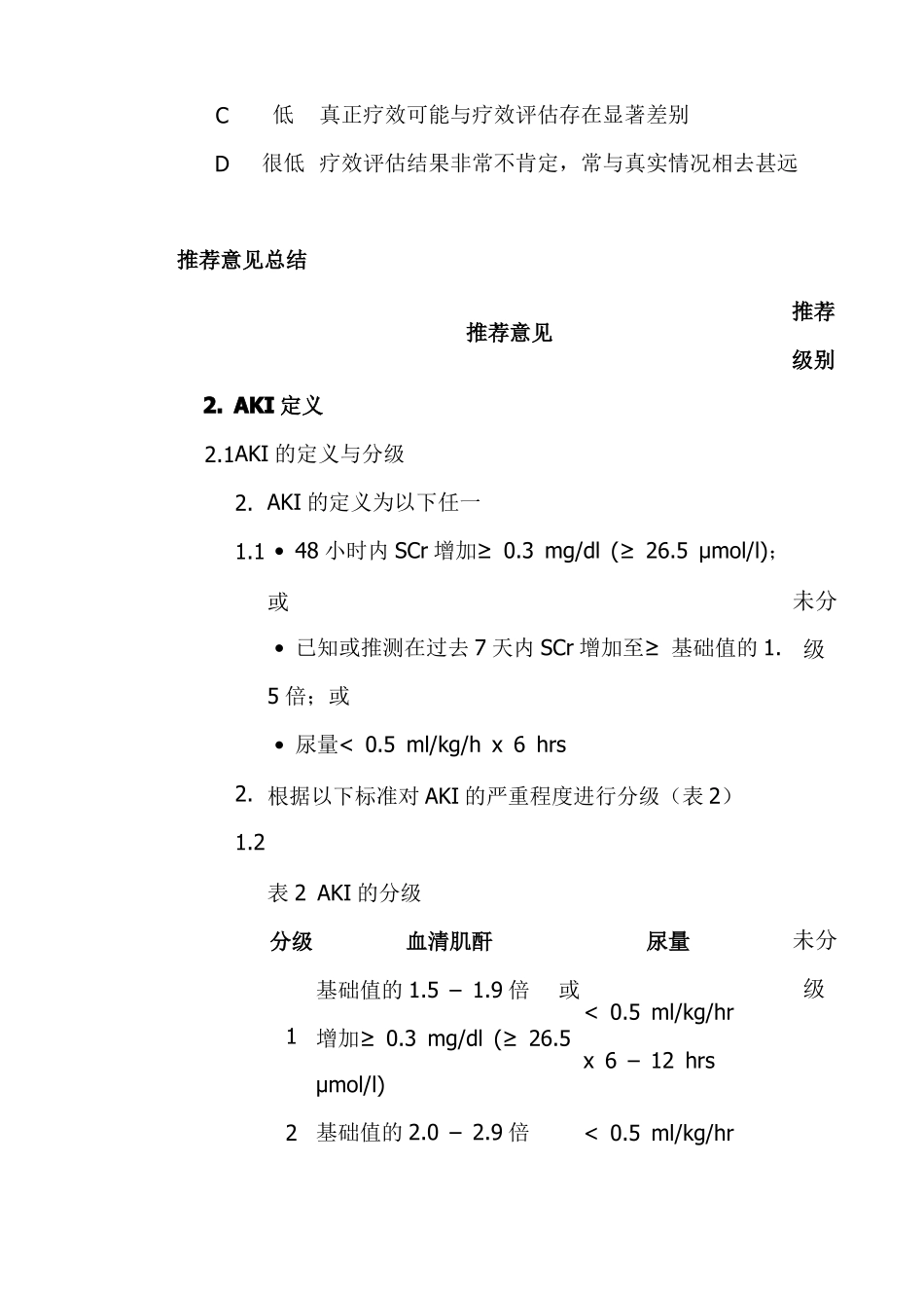 KDIGO急性肾损伤的临床实践指引中文版_第2页
