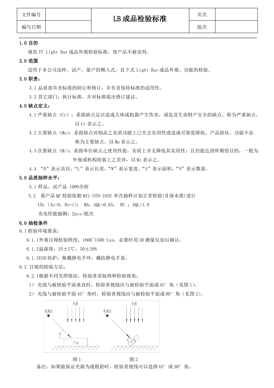 LB灯条成品检验标准_第2页