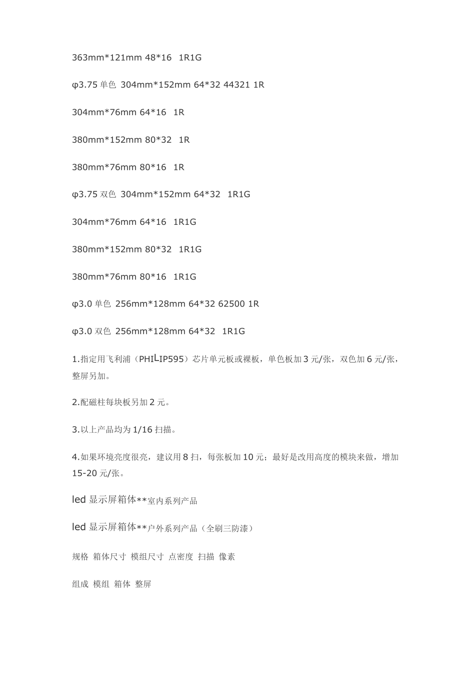 LED显示屏工程报价计算方法_第3页