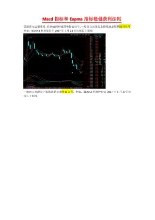 Macd指标和Expma指标稳健获利法则—通俗易懂篇