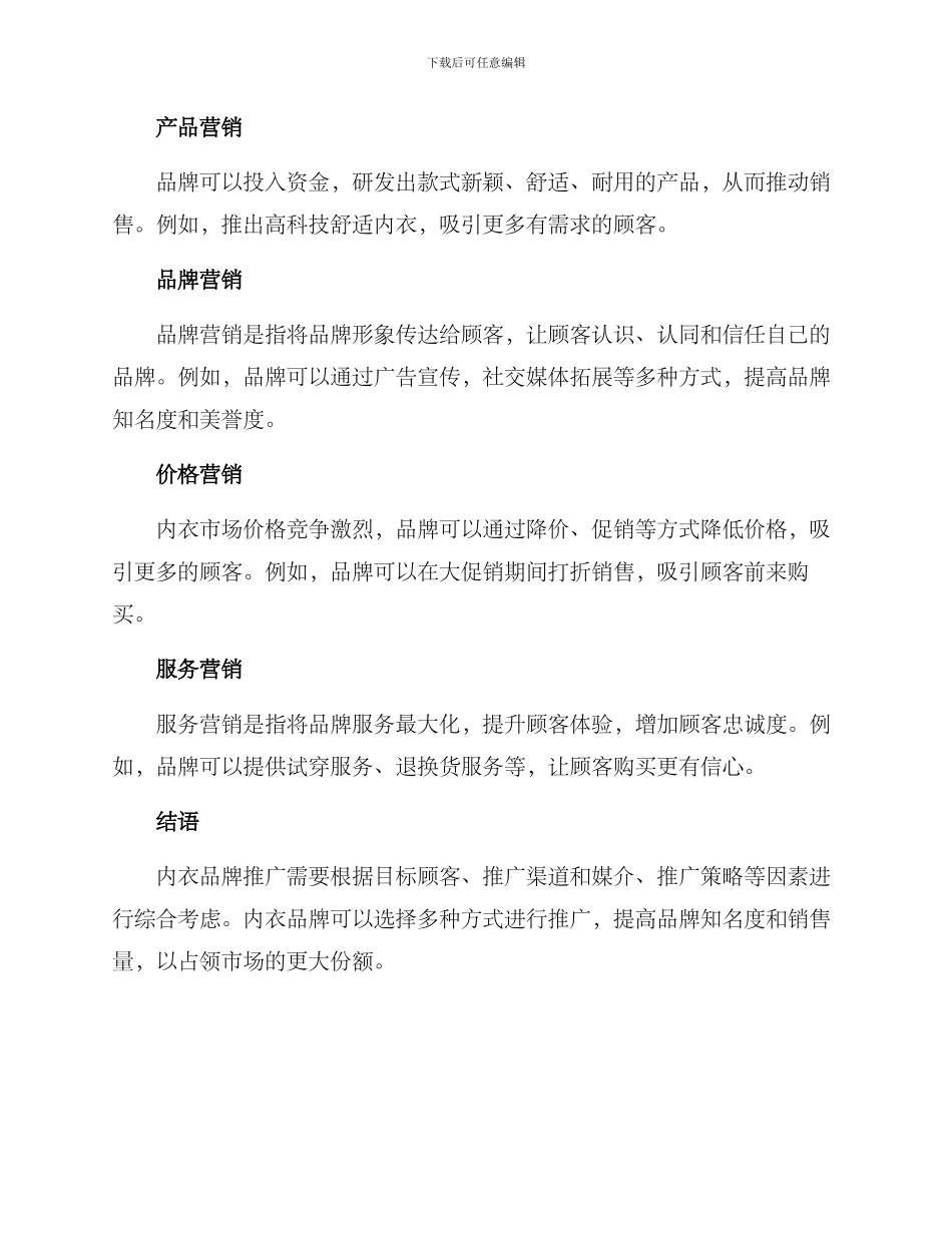 内衣媒介推广方案_第3页