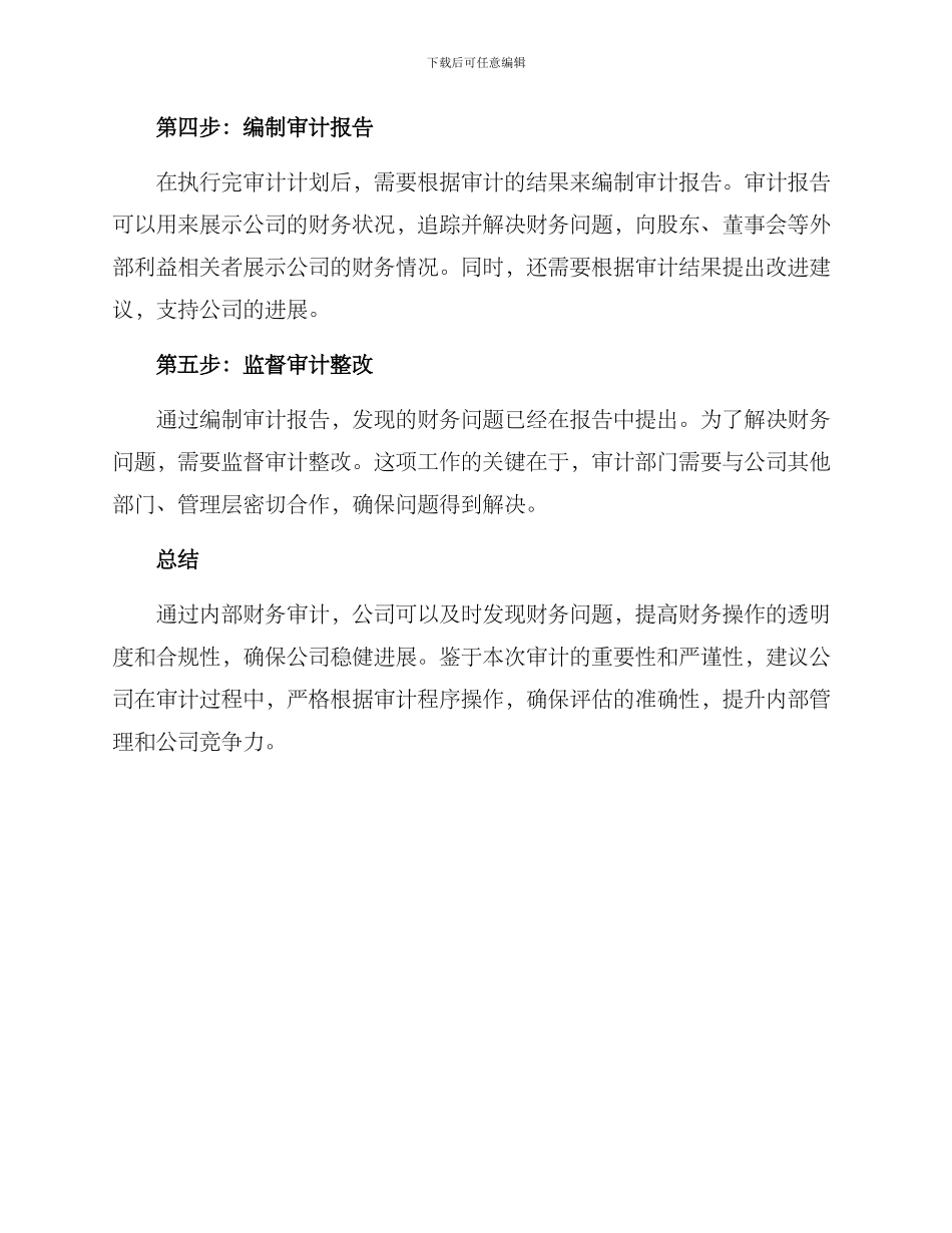 内部财务审计方案_第2页
