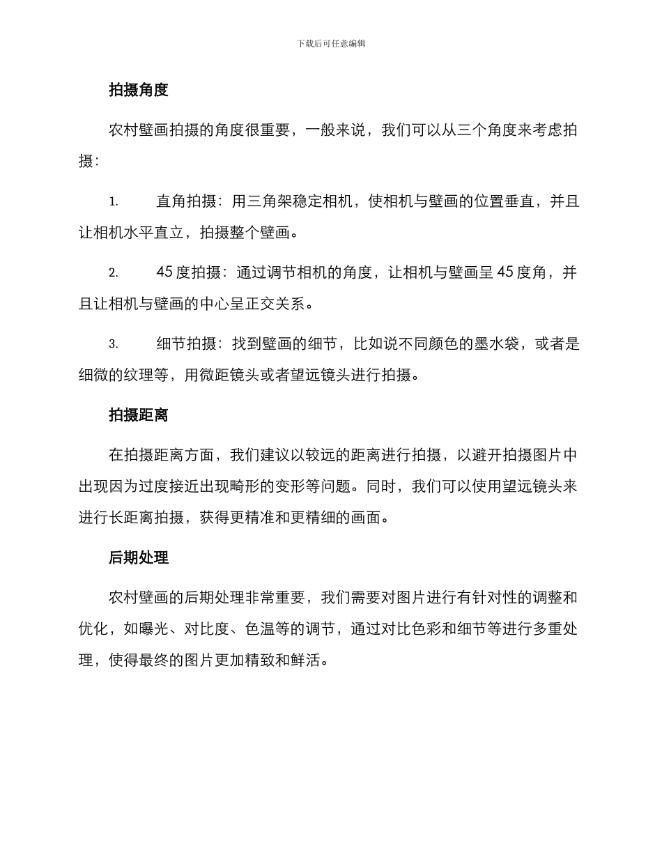 农村壁画拍摄方案_第2页
