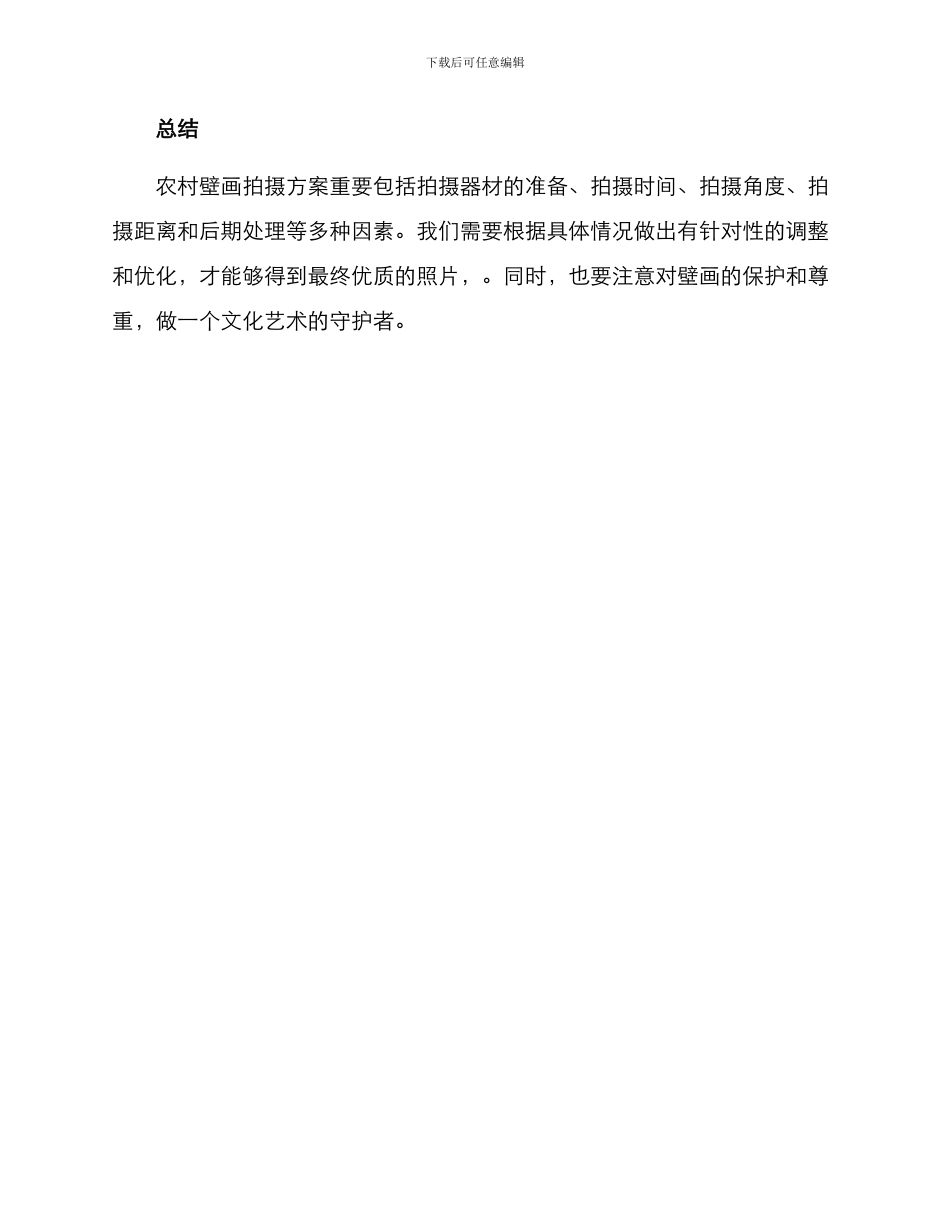 农村壁画拍摄方案_第3页