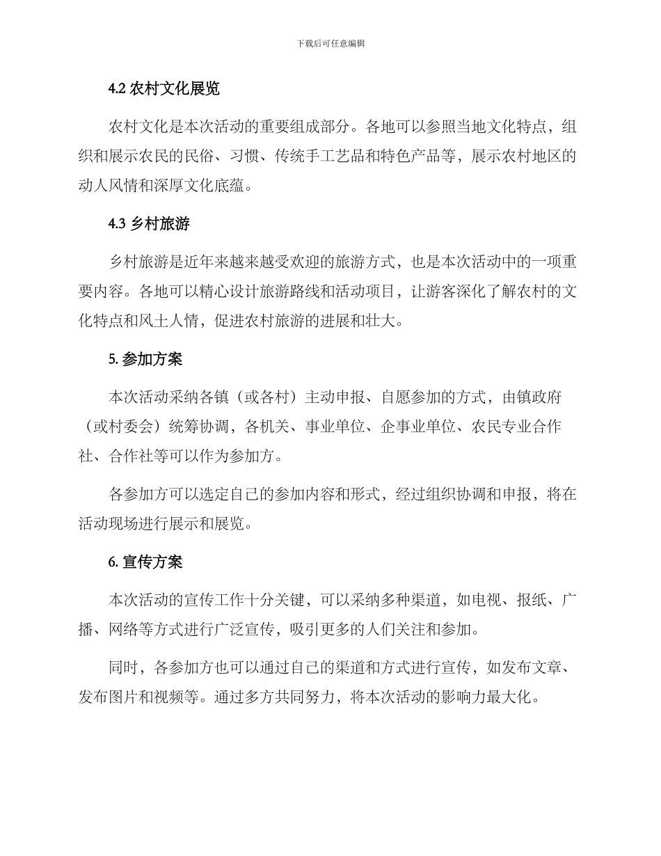 农村重大活动方案_第2页