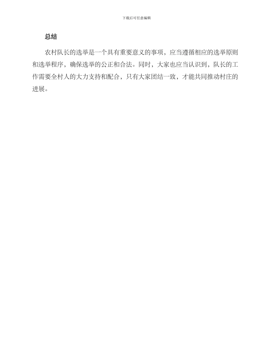 农村队长选举方案_第3页