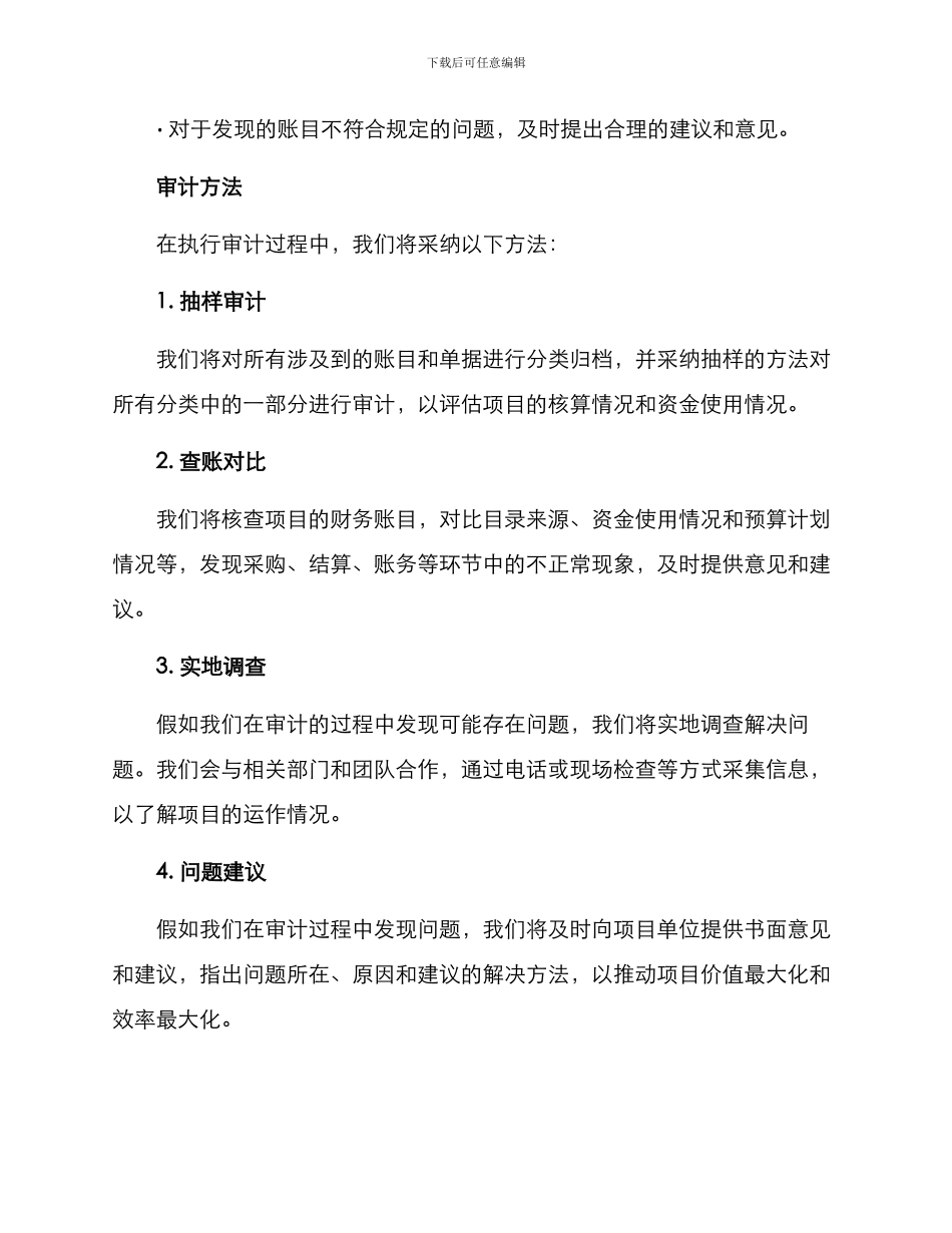 农村项目财务审计方案_第2页