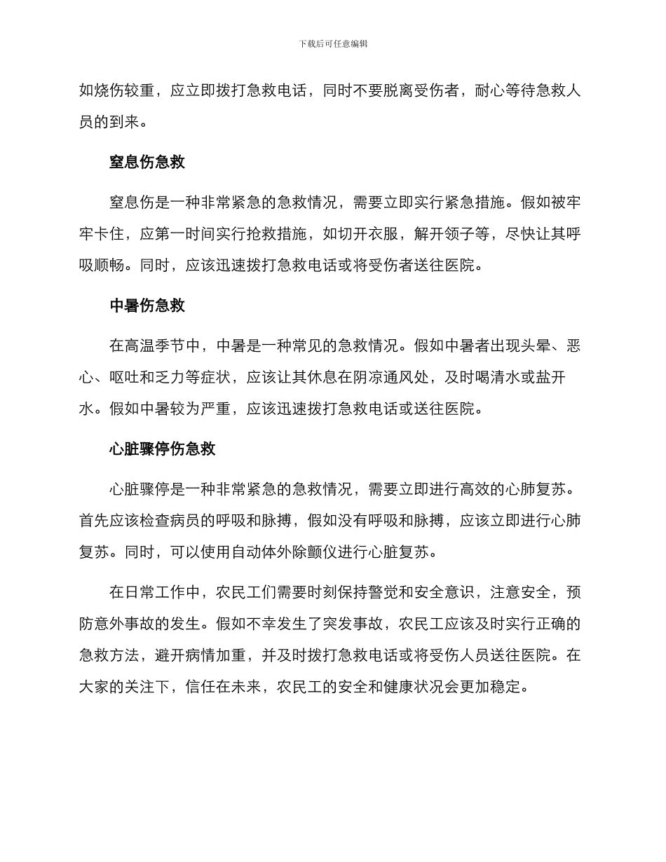 农民工急救方案_第2页