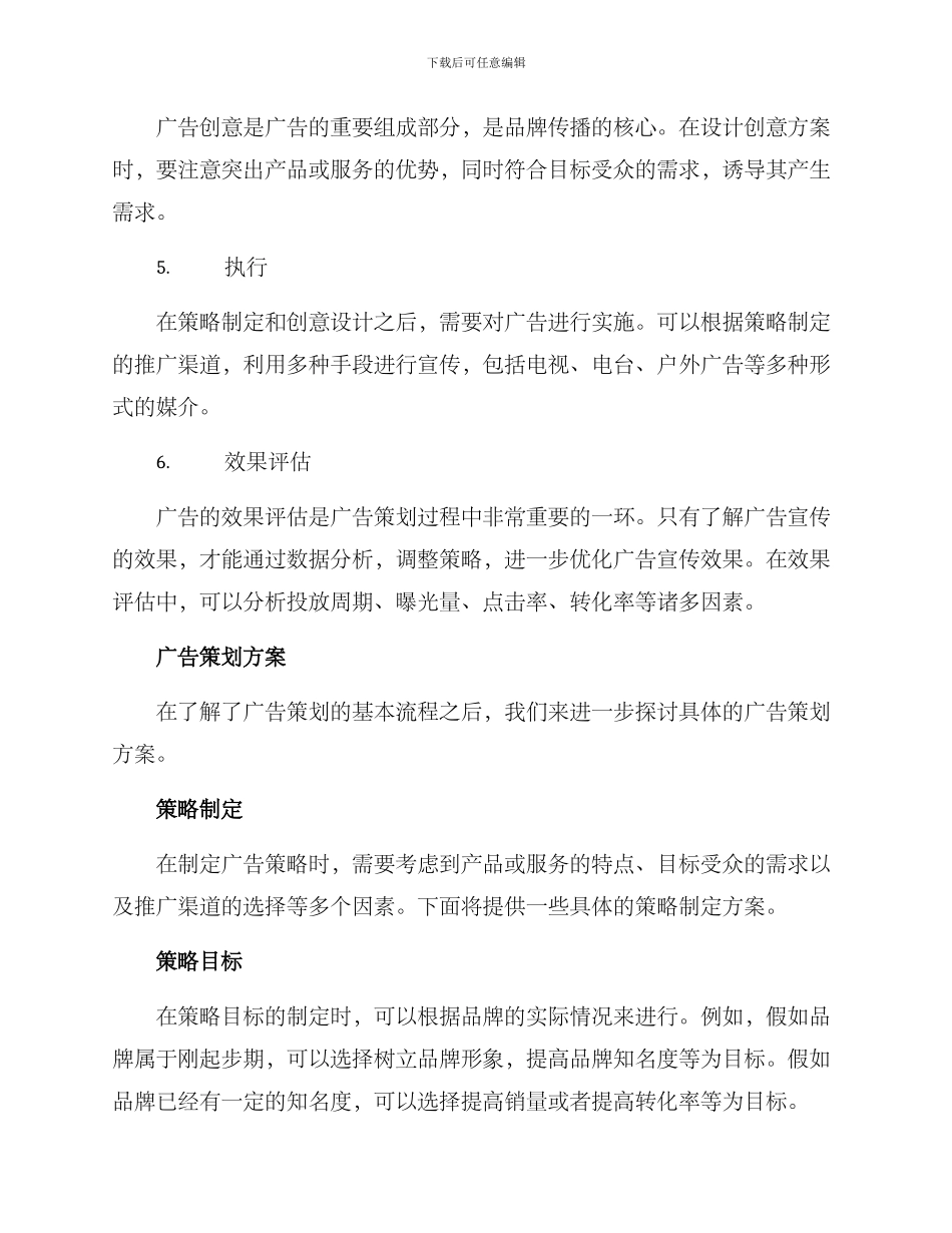 前期广告策划方案_第2页