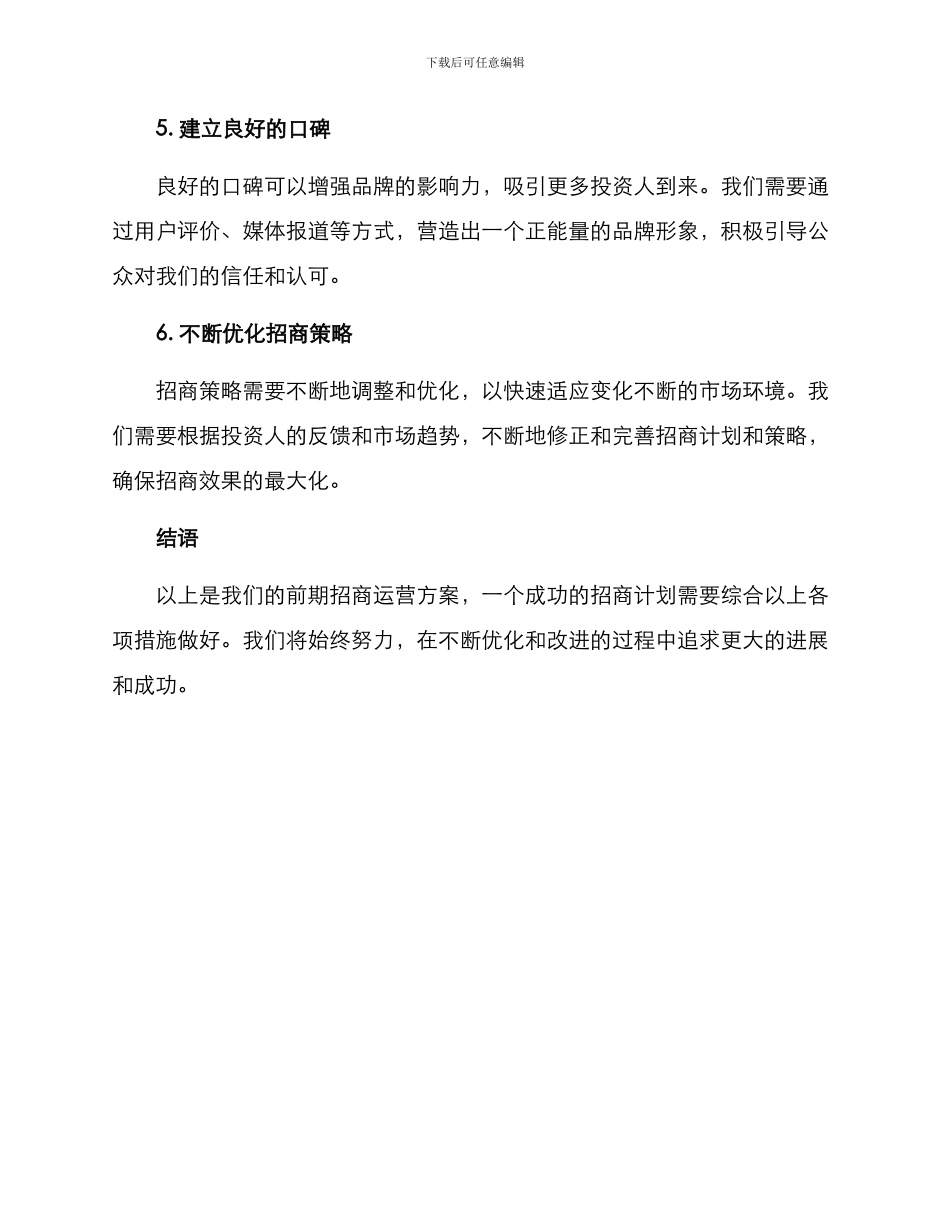 前期招商运营方案_第2页