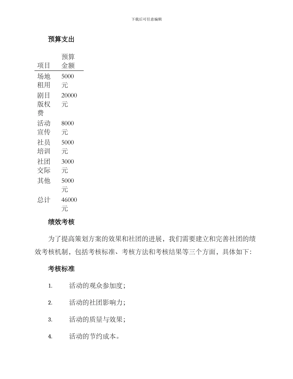 剧社活动策划方案_第3页