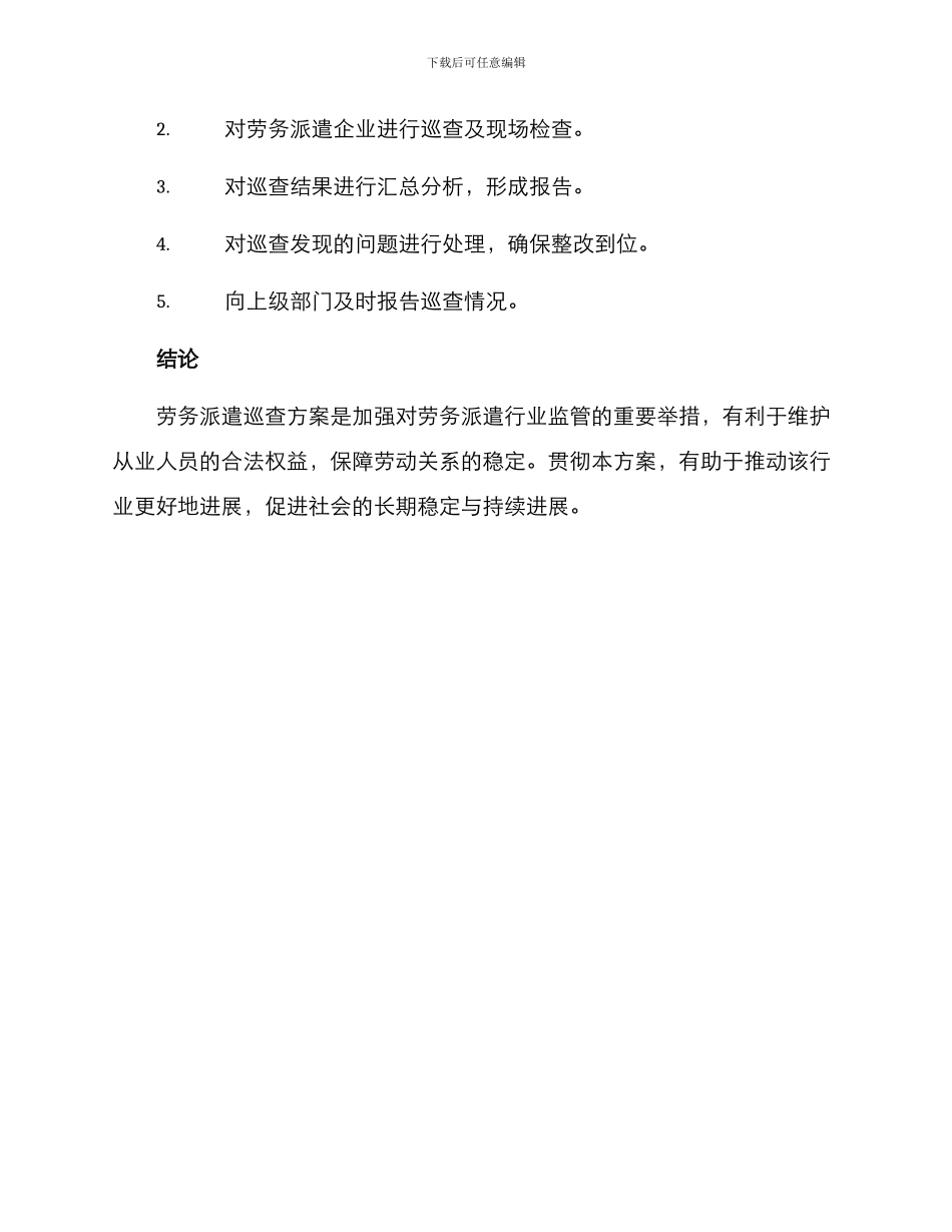 劳务派遣巡查方案_第3页