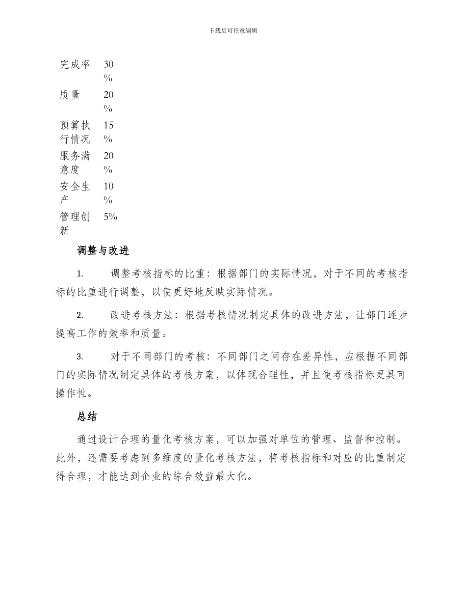 单位部门量化考核方案_第2页