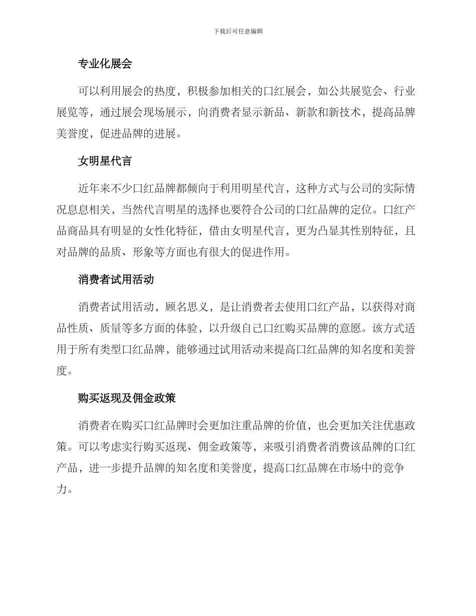 口红推广方案_第2页