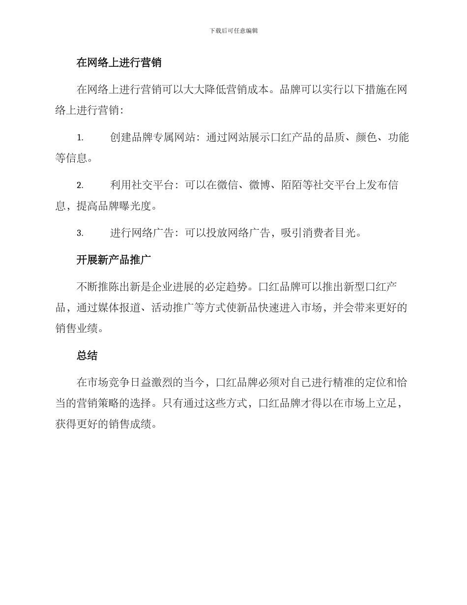 口红的营销方案_第3页