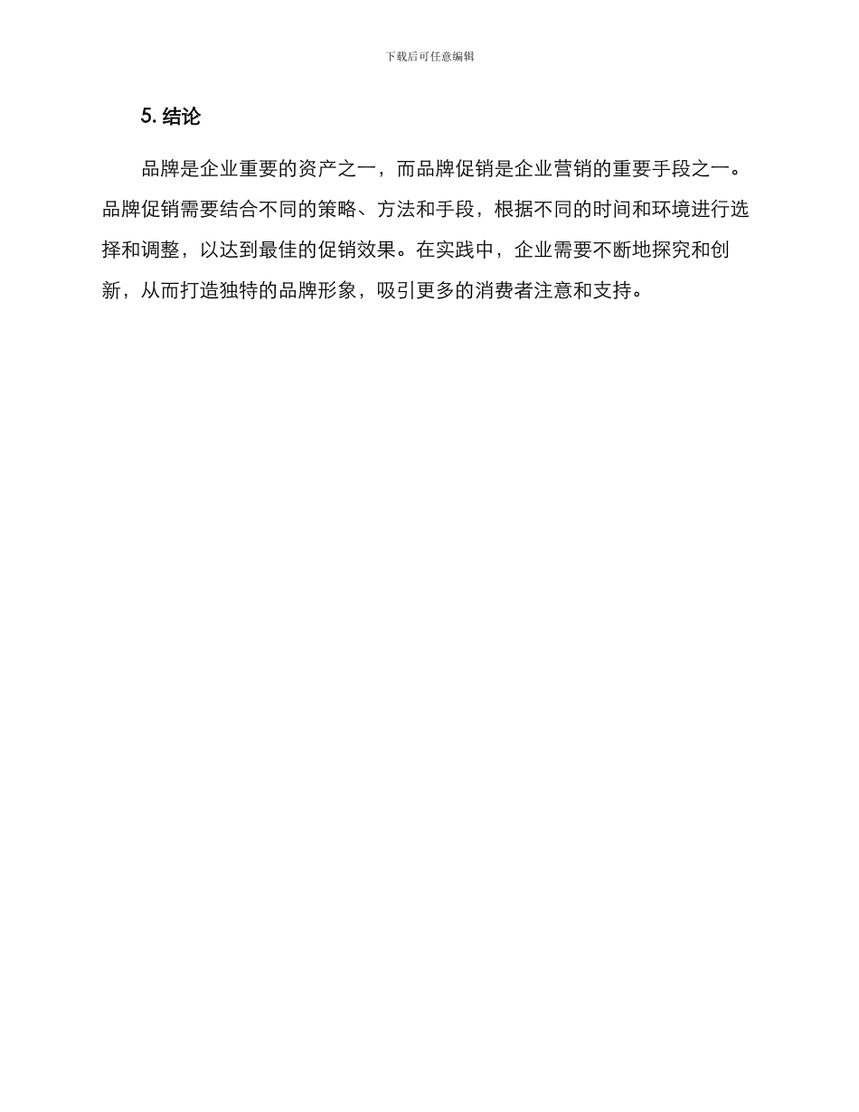 品牌促销方案论文_第3页