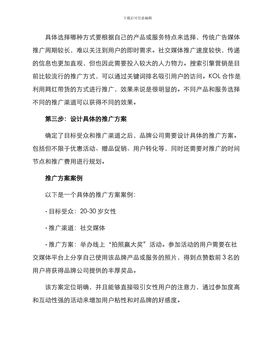 品牌公司推广方案_第2页