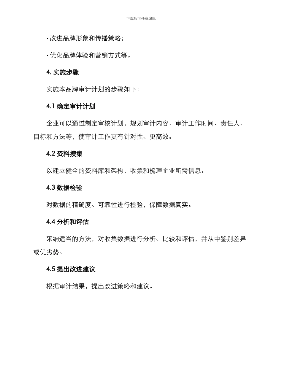 品牌审计计划方案_第3页
