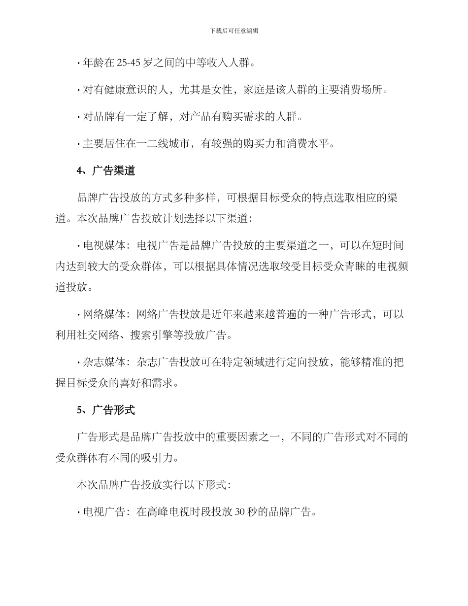品牌广告投放计划方案_第2页
