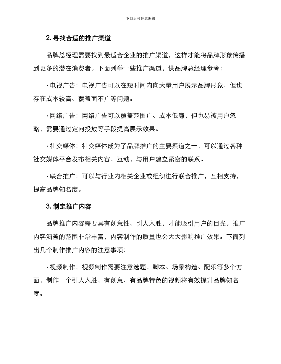 品牌总经理推广方案_第2页