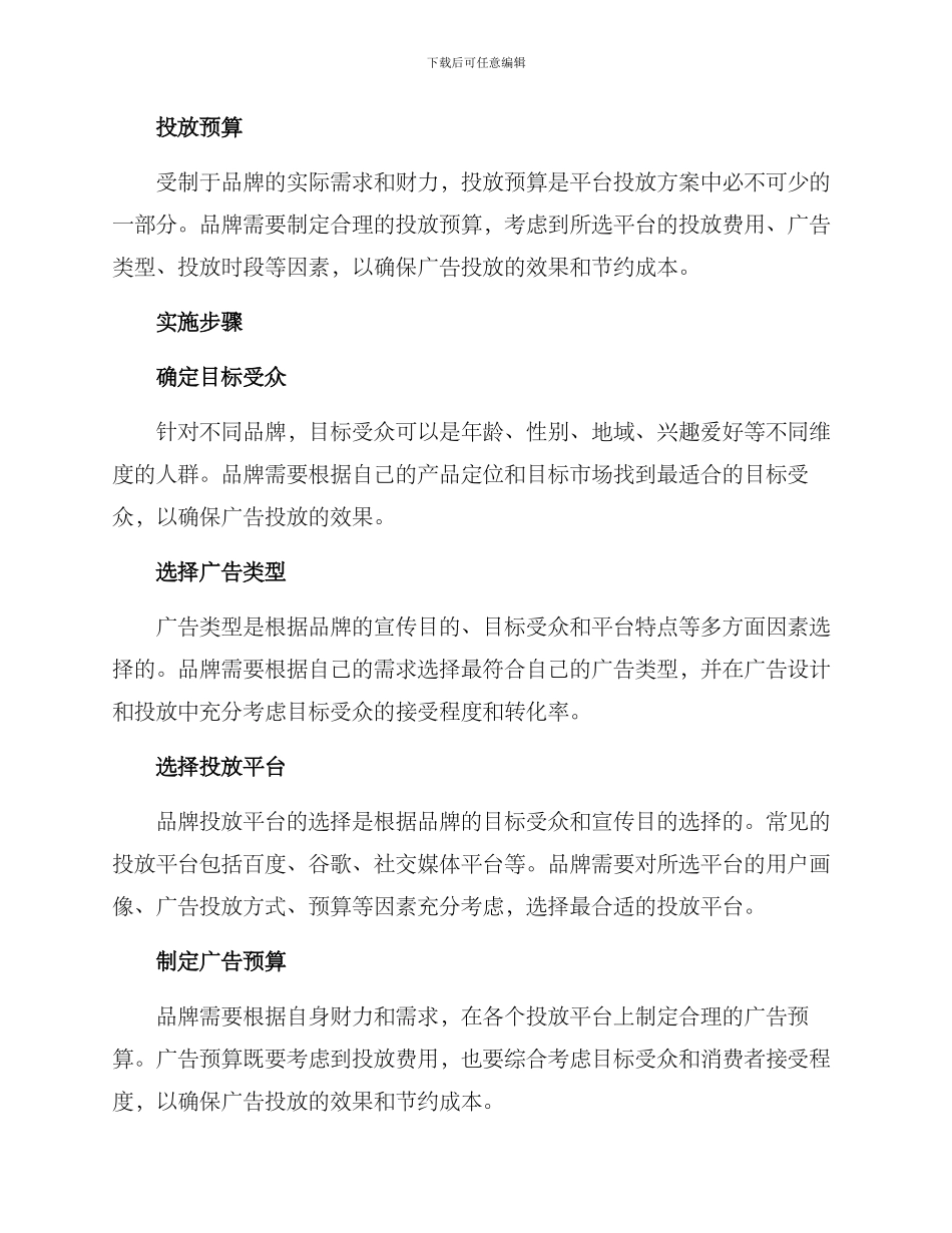 品牌平台投放方案_第2页