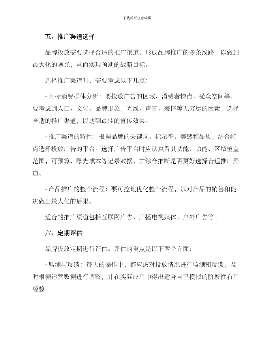 品牌投放文案策划方案_第3页
