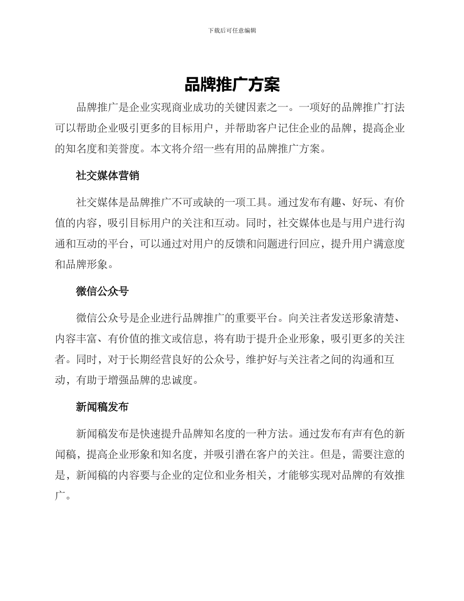 品牌推广方案_第1页