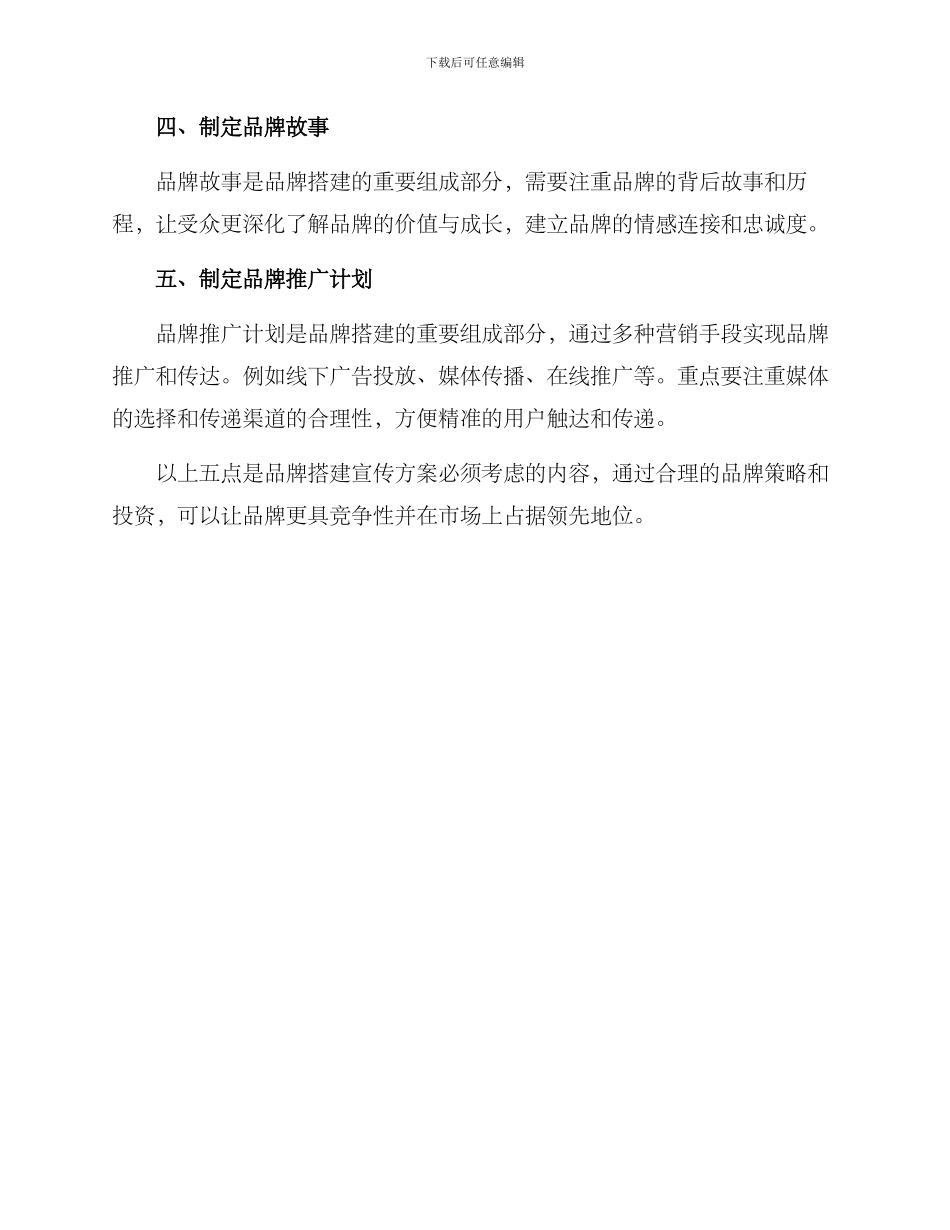 品牌搭建宣传方案_第2页