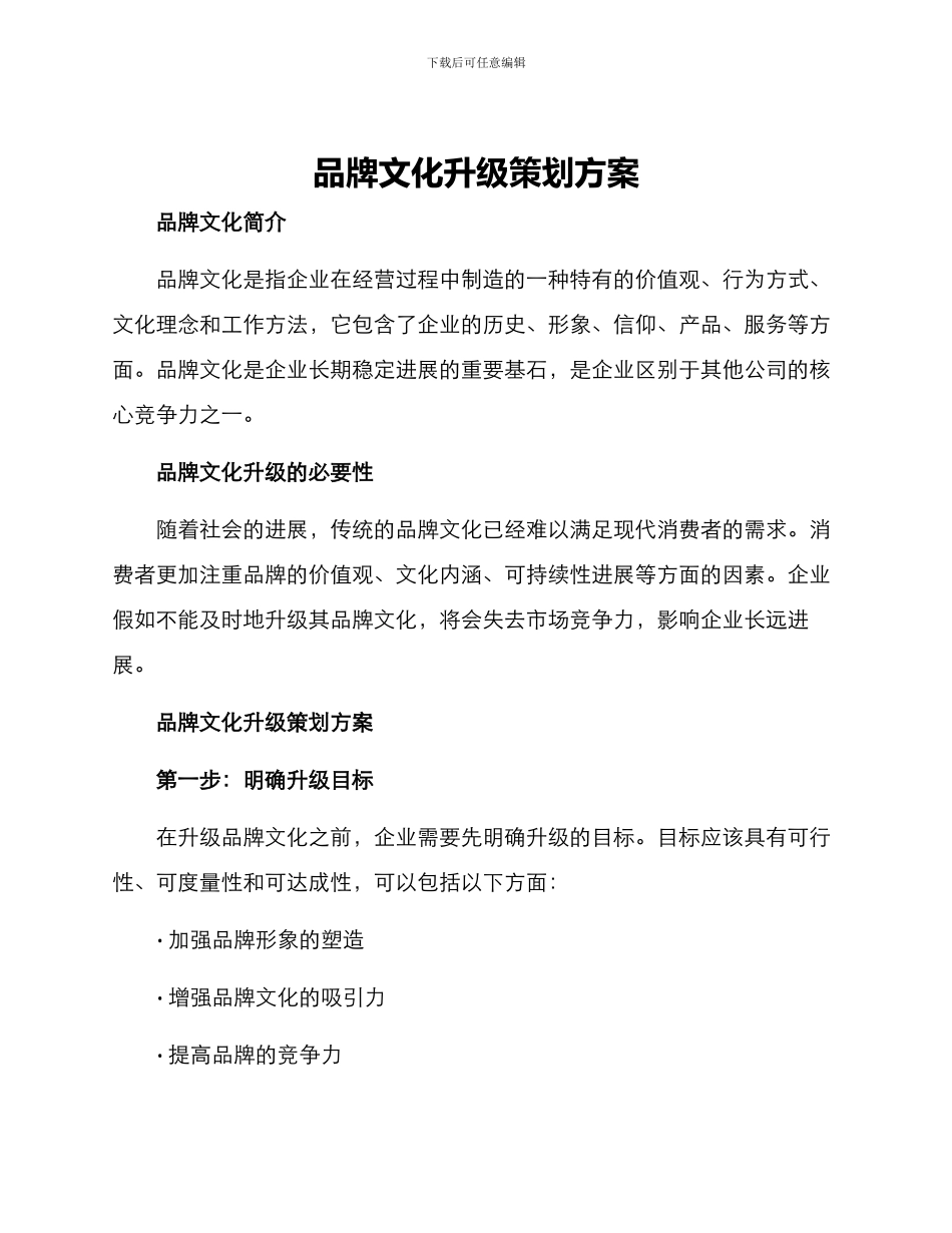 品牌文化升级策划方案_第1页