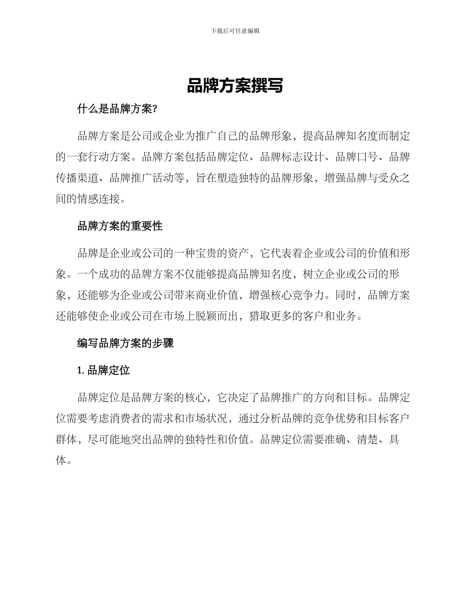 品牌方案撰写_第1页