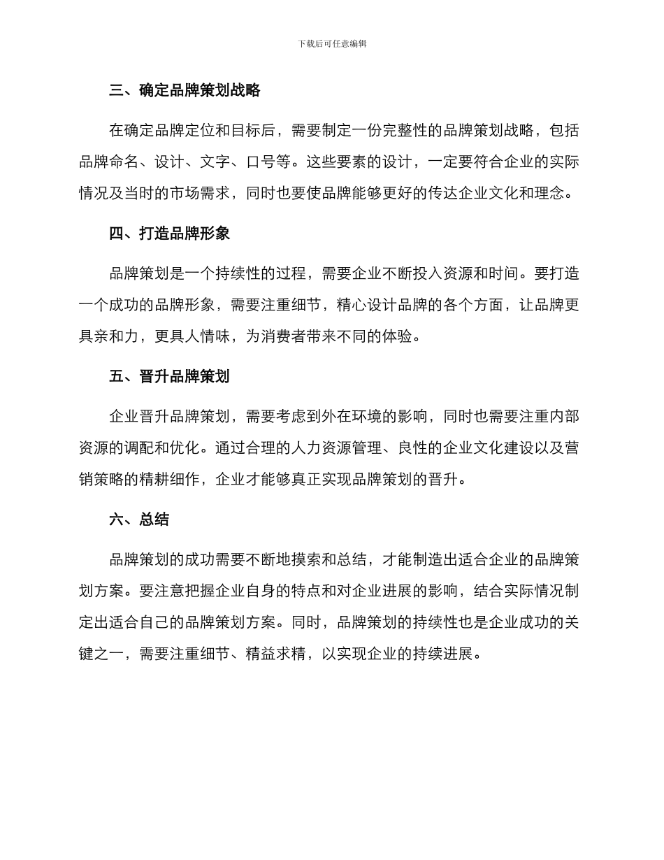 品牌策划晋升方案_第2页