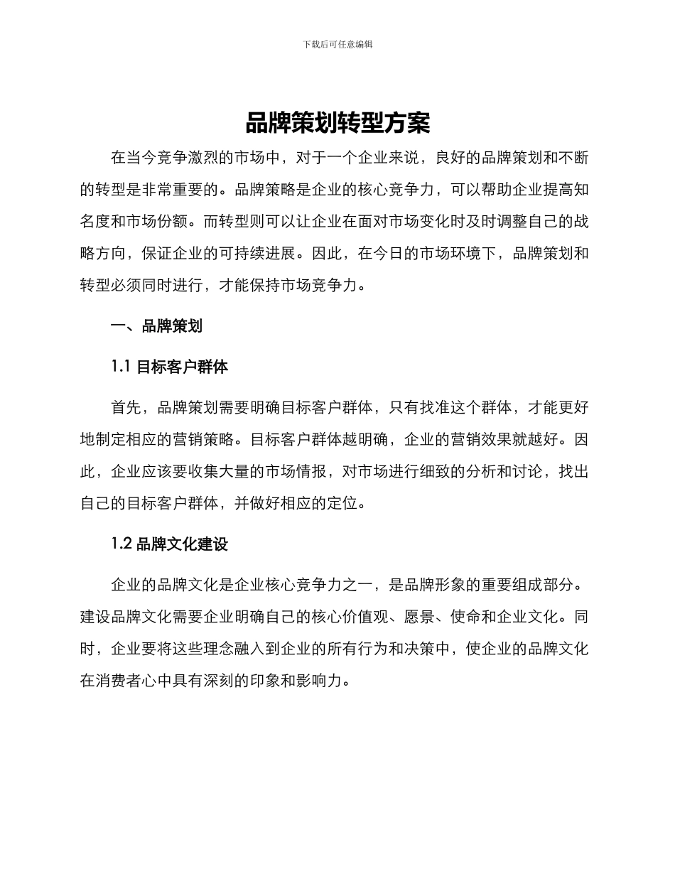 品牌策划转型方案_第1页