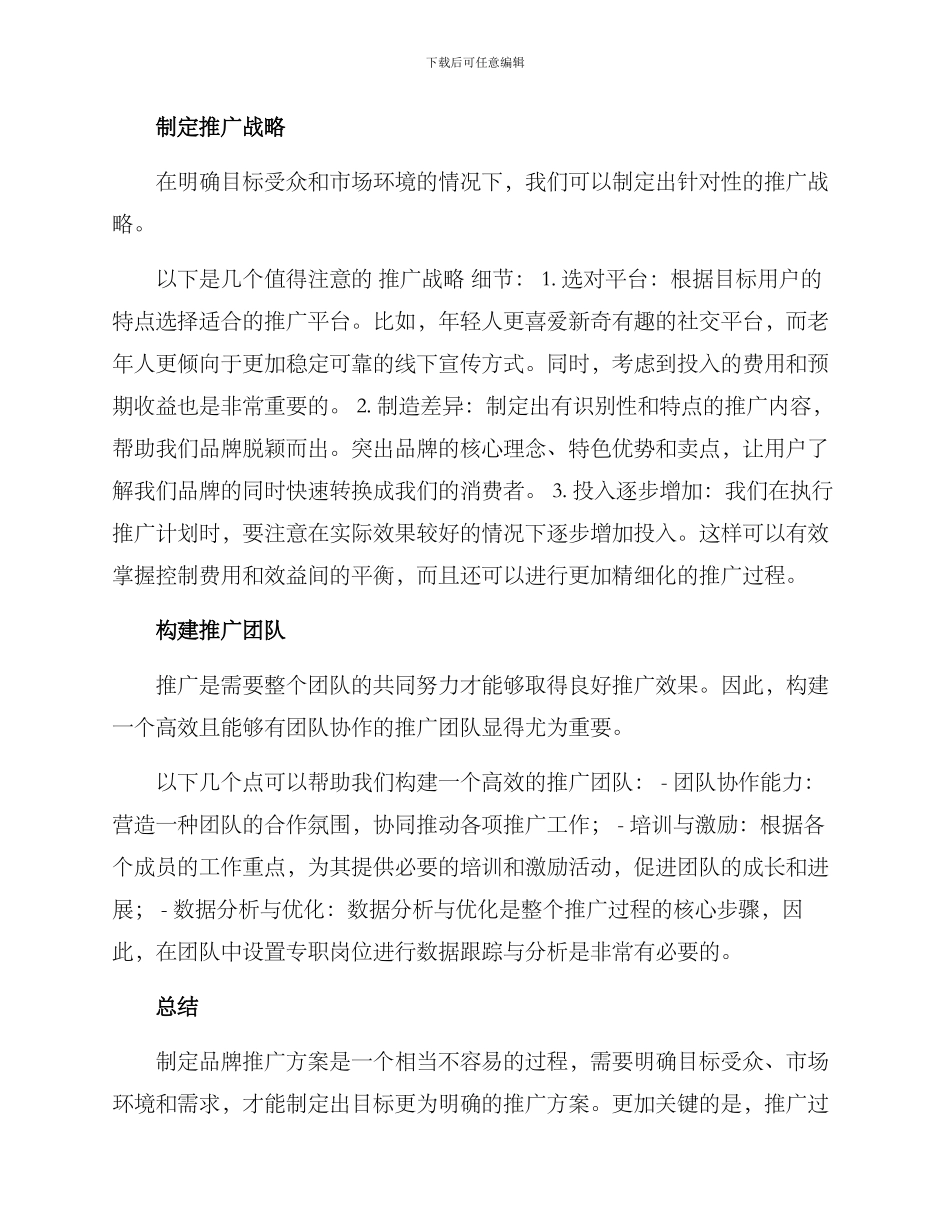 品牌经理推广方案_第2页