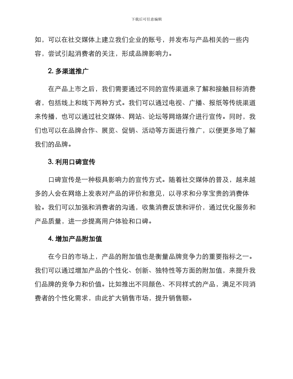 品牌行销计划方案_第2页