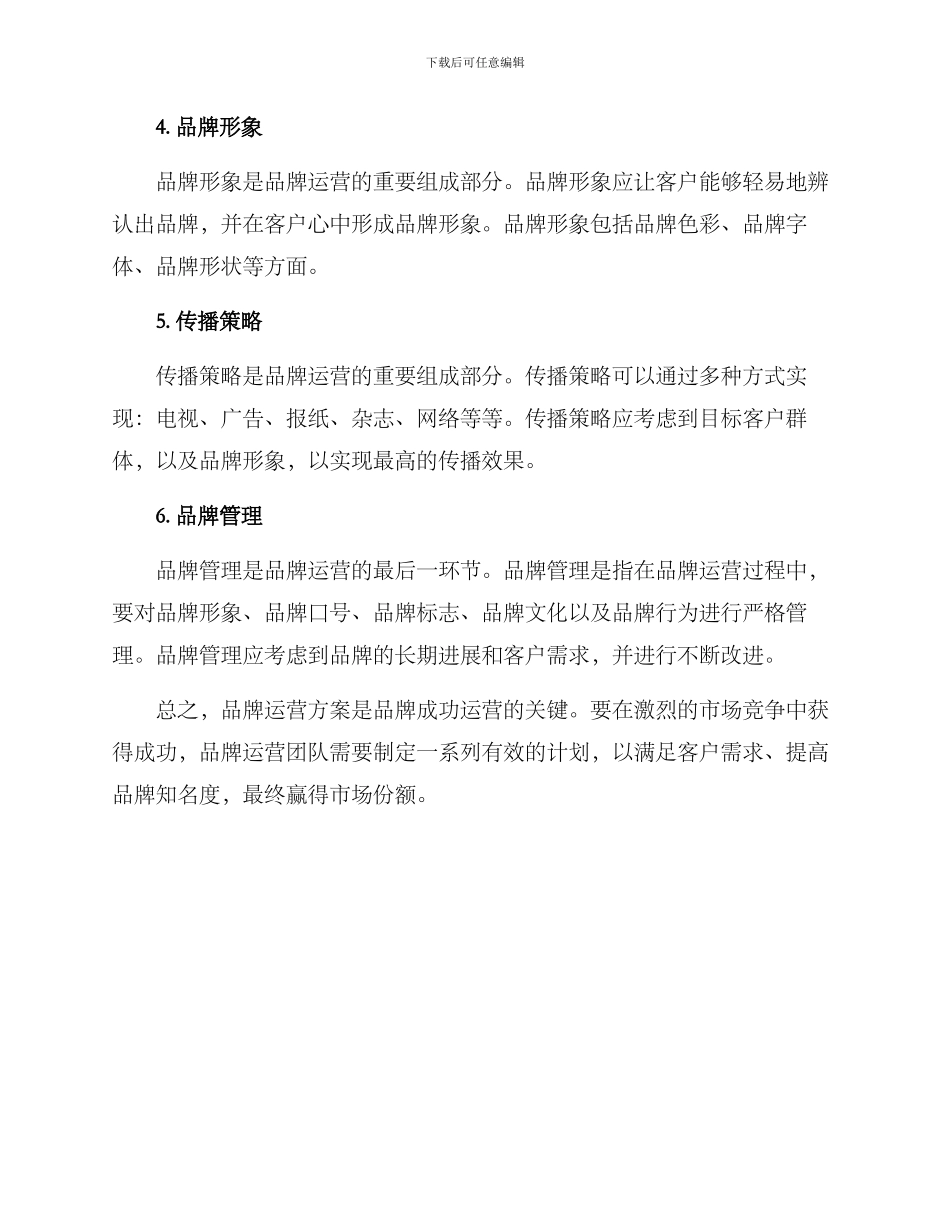 品牌行业运营方案_第2页