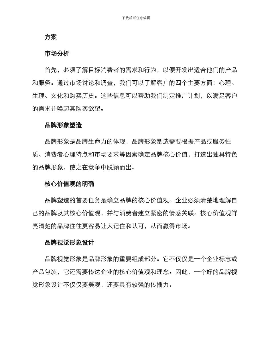 品牌销售企划方案_第2页