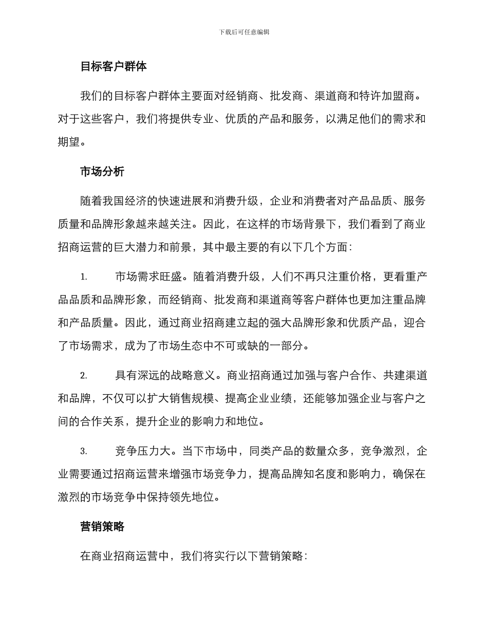 商业招商运营方案_第2页