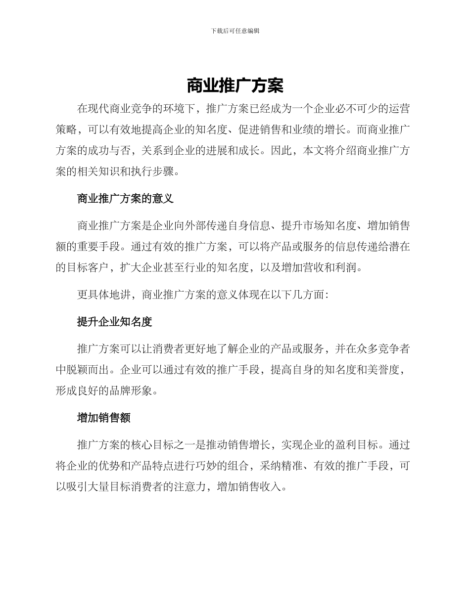 商业推广方案_第1页