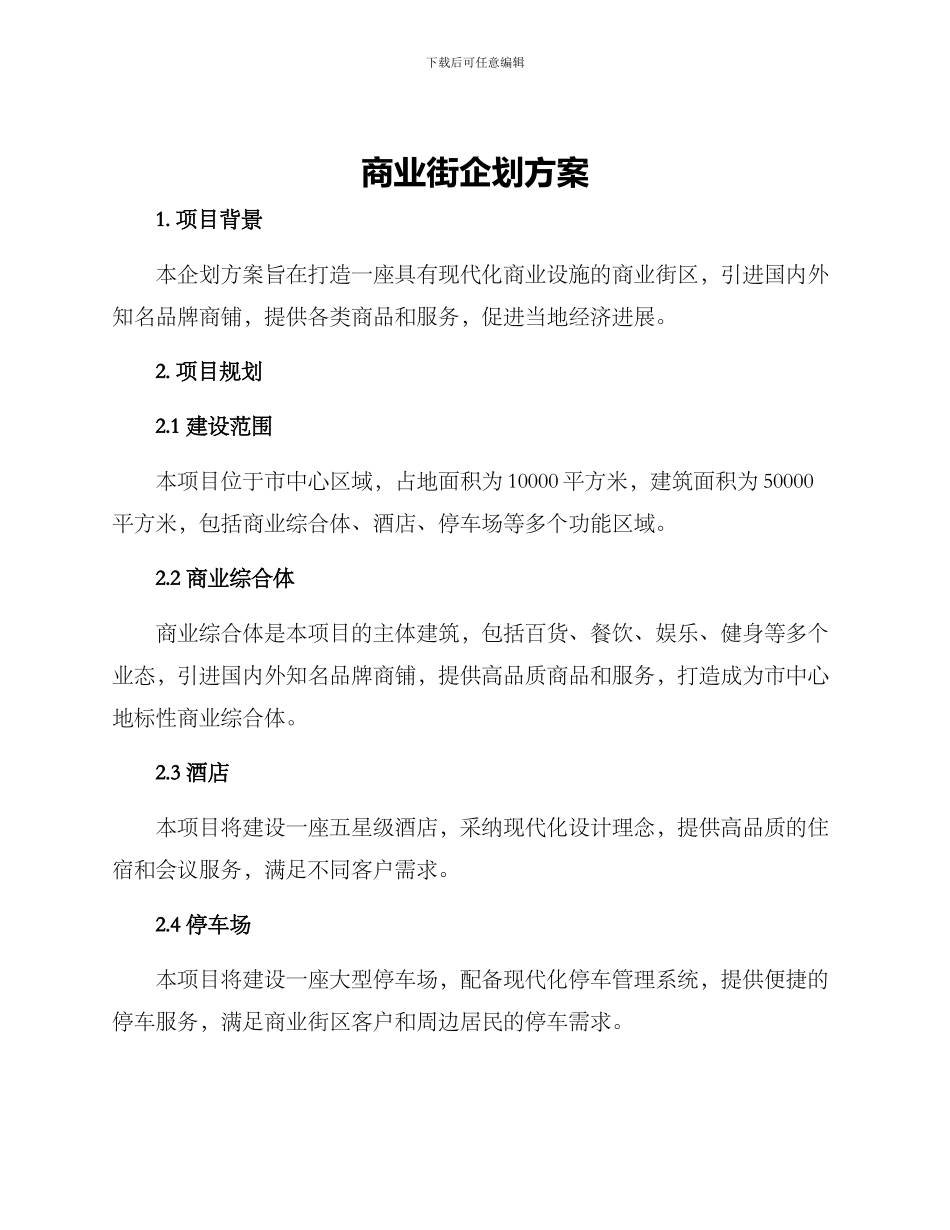 商业街企划方案_第1页