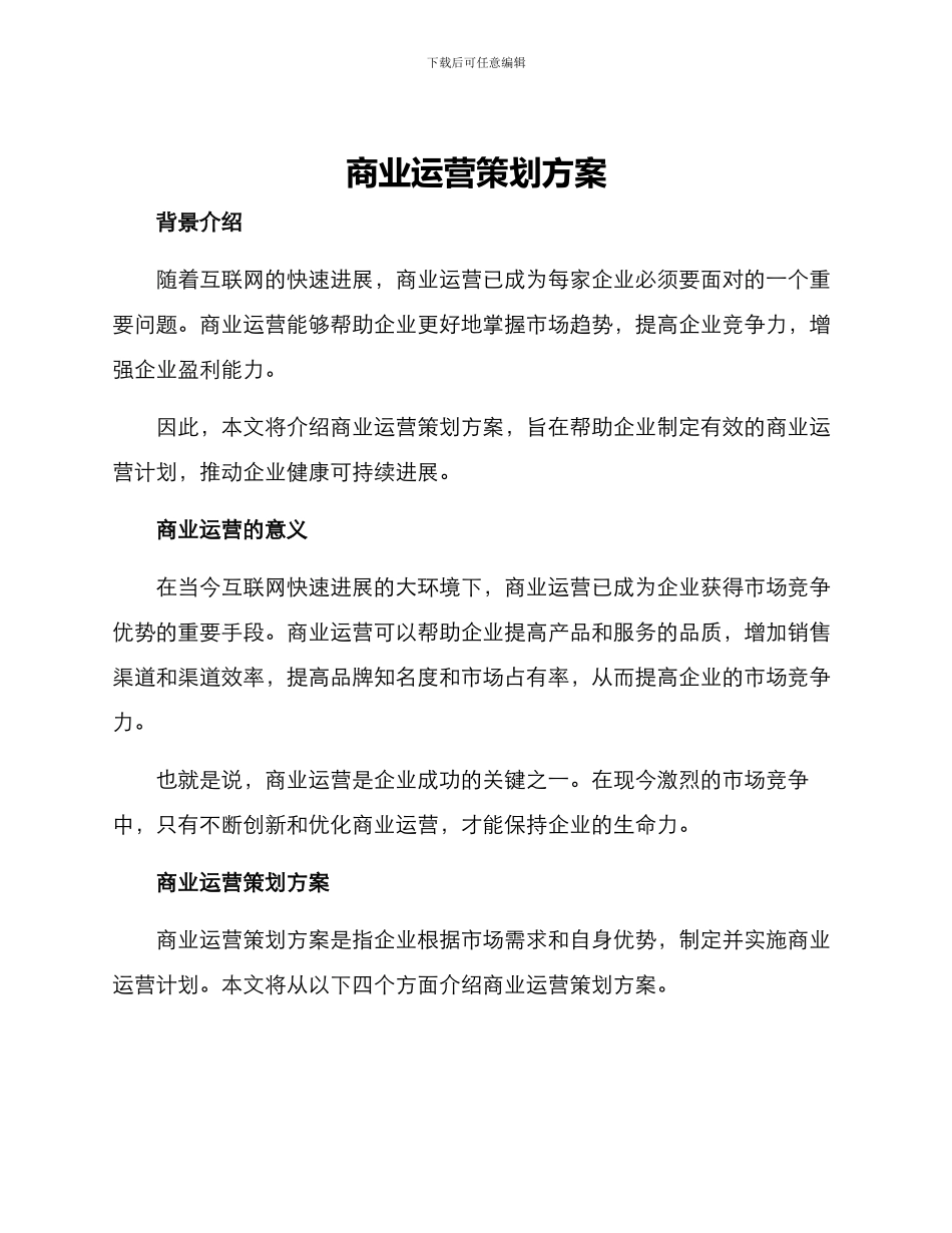 商业运营策划方案_第1页