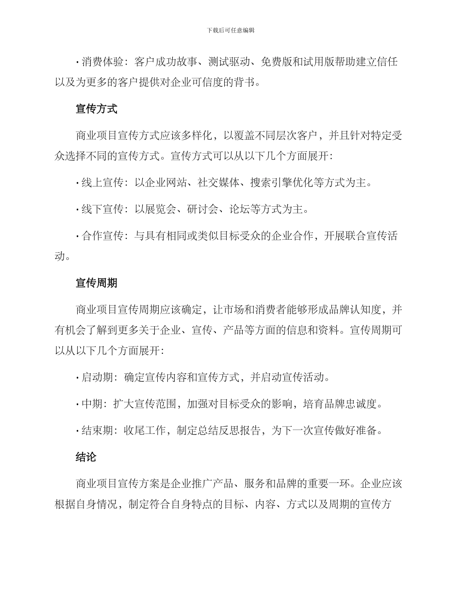商业项目宣传方案_第3页